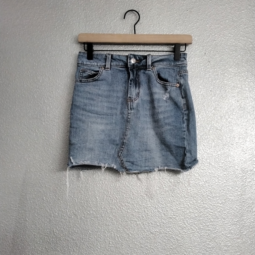 Wild Fable Girls/Women's Denim A Line Skirt   Size 00